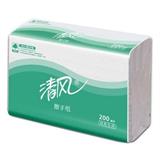 清风B913A单层三折擦手纸-200张（20包/箱）