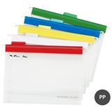 易达 透明PP吊挂夹 A4（10个/盒）<绿胶条>