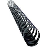 MBD A4 12mm（75页）21孔装订胶圈[100根/盒]<黑色>