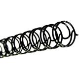 MBD A4 22.2mm（190页）装订铁圈[100根/盒]<黑色>