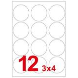 永实 A4电脑打印标签纸（Φ63.5mm*12）20张/包