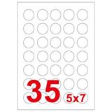 永实 A4电脑打印标签纸（Φ30mm*35）100张/盒