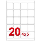 永实 A4电脑打印标签纸 圆角（50.8*48.5mm*20）20张/包