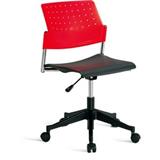 恩荣 活动轮塑料休闲椅（气压式）<红色>