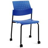 恩荣 活动轮塑料休闲椅<蓝色>