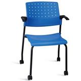 恩荣 活动轮塑料休闲椅<蓝色>