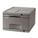 益而高 文件柜 带锁 三层<灰色>